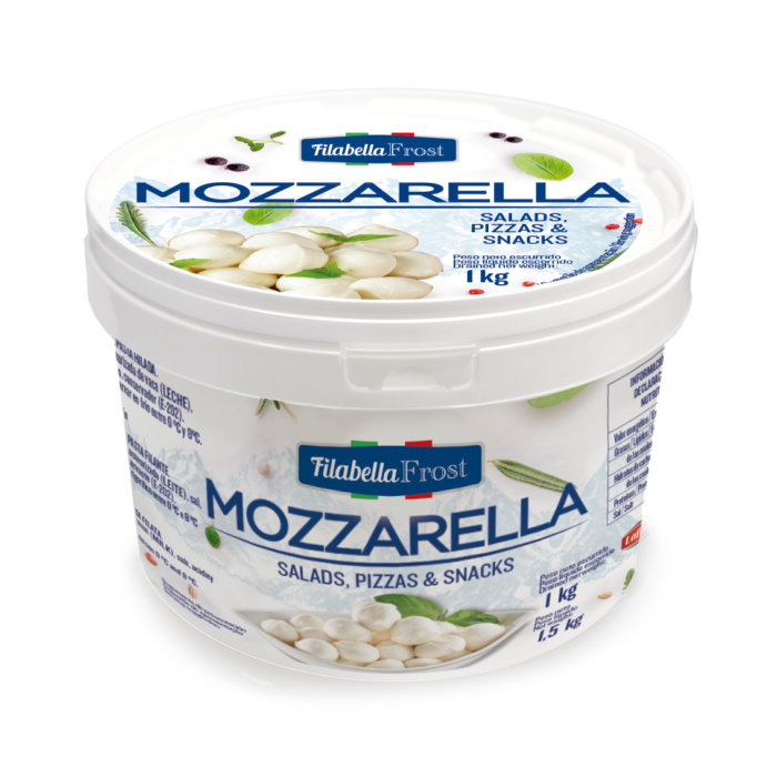 Frozen Mozzarella Pearls, bucket 1kg / 4kg