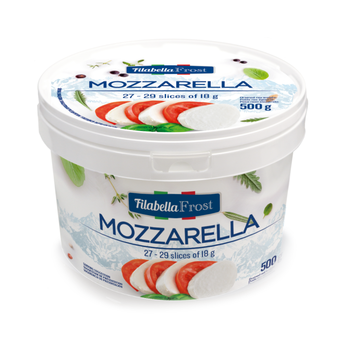 Frozen Mozzarella Slices, 500g