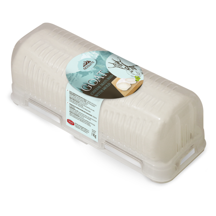 LOG GOAT CHEESE WITH MOLD, 1Kg (STRAW PACKAGING)