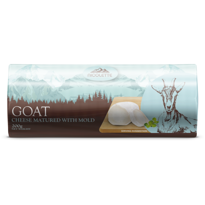 LOG GOAT CHEESE MATURED WITH MOLD, 200g