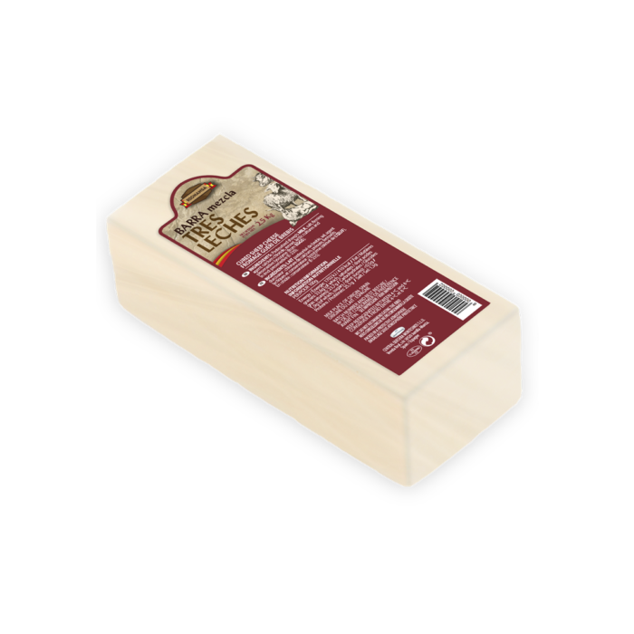 MIX GOAT/COW CHEESE MIXED MILK CHEESE, BAR 2.6Kg